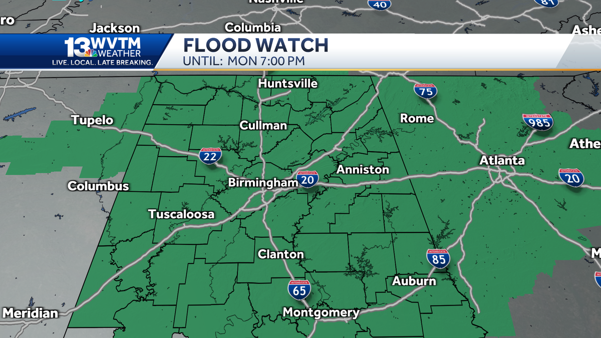 Alabama Dilanda Banjir Akibat Hujan Lebat