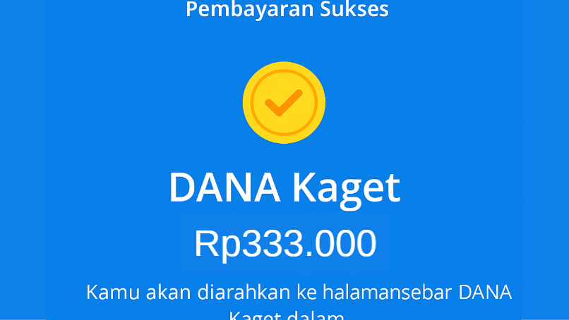 DANA Kaget Hari Ini: Klaim Saldo Gratis Rp333.000
