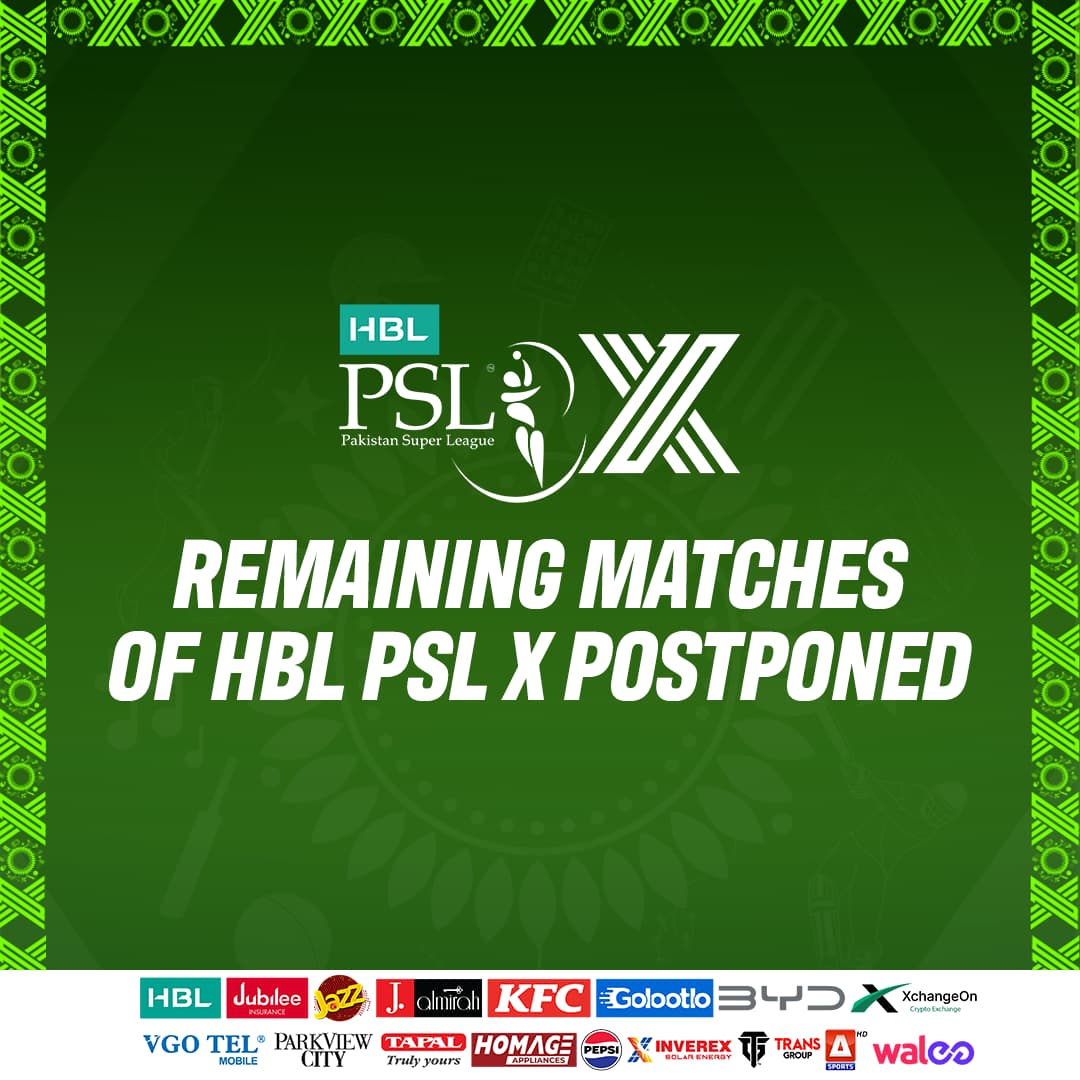 HBL PSL X: Jadwal Pertandingan Tersisa Ditunda