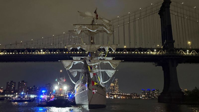 Kapal Cuauhtémoc: Tabrakan Jembatan Brooklyn