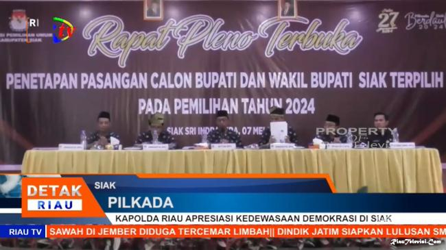 Kapolda Riau Apresiasi Demokrasi Dewasa Siak