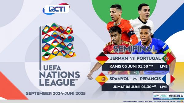 Live Semifinal UEFA Nations League: Jerman Vs Portugal & Spanyol Vs Prancis RCTI