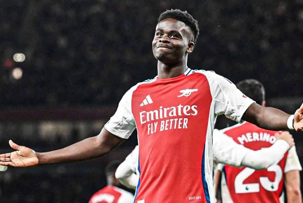Saka Cetak Tiga Gol, Arsenal Kembali Moncer